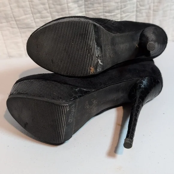 Call It Spring Snakeskin Platform Booties - Picture 3 of 7